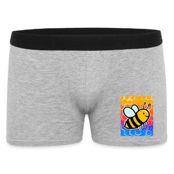 abeille - Boxer Homme - gris chiné - Devant