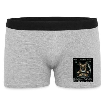 Malinois Hund Geblitzt - Männer Boxer Shorts - Grau meliert - Vorne