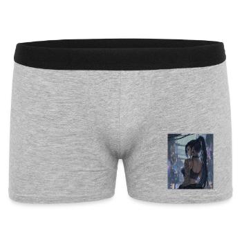 Héroïne tatouée de Night Fog - Boxer Homme - gris chiné - Devant
