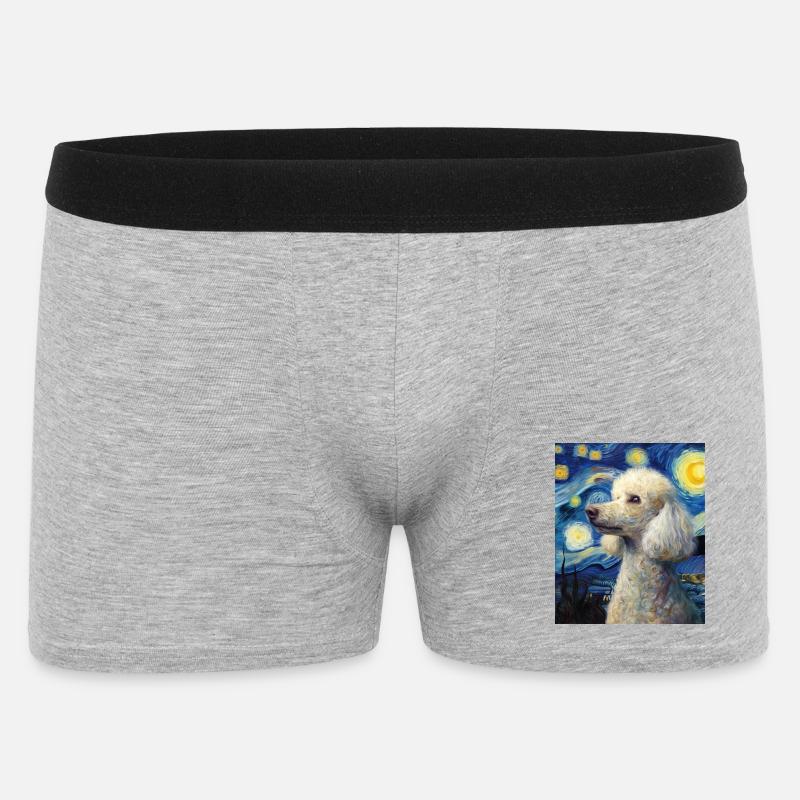 Caniche - Boxer Homme - gris chiné