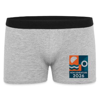 Nouvelle Aventure 2026 - Boxer Homme - gris chiné - Devant