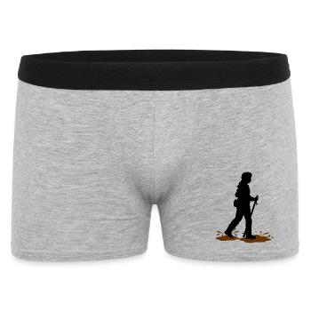 Wadloper Girl – Aventure sur la plage - Boxer Homme - gris chiné - Devant