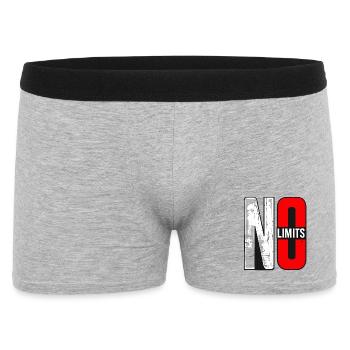 Conception de polices No Limits - Boxer Homme - gris chiné - Devant