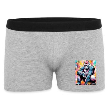 gorille - Boxer Homme - gris chiné - Devant