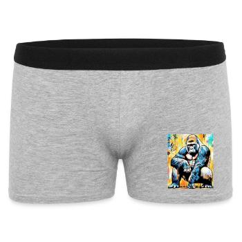 gorilla - Men's Boxer Shorts - heather grey - Front