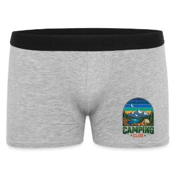 Hiking - Outdoor Adventure - Camping Club - Men's Boxer Shorts - heather grey - Front