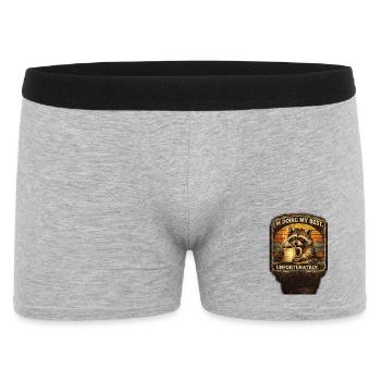 I’m Doing My Best Funny Raccoon - Men's Boxer Shorts - heather grey - Front