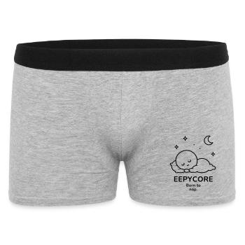 Eepycore – Born to Nap | Cozy Sleep Mood - Männer Boxer Shorts - Grau meliert - Vorne