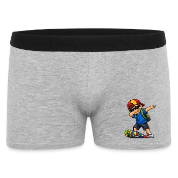 Dabbing ABC Sagittarius (brunette) - Men's Boxer Shorts - heather grey - Front