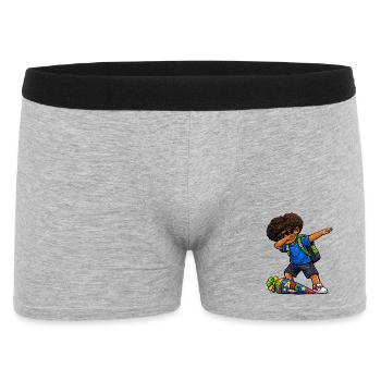 Dabbing ABC-Schütze Afro - Männer Boxer Shorts - Grau meliert - Vorne