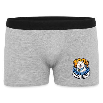 Samojeden - Männer Boxer Shorts - Grau meliert - Vorne
