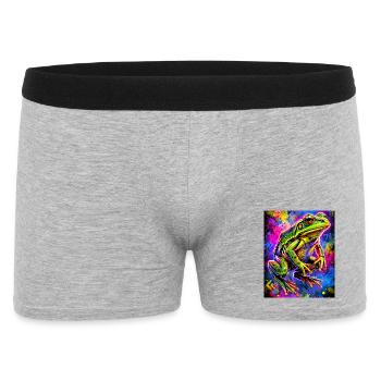 Frosch - Männer Boxer Shorts - Grau meliert - Vorne