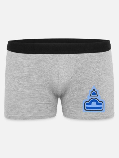 Zodiac Stammes-Waage und Luft - Männer Boxer Shorts - Grau meliert