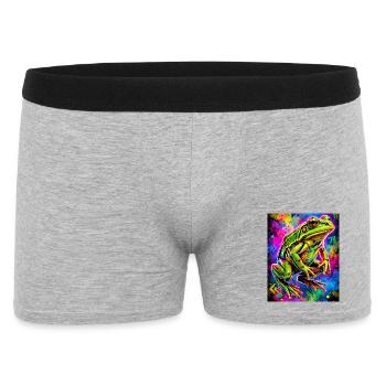 frog - Men's Boxer Shorts - heather grey - Front