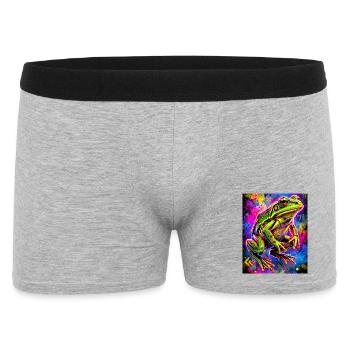 frog - Men's Boxer Shorts - heather grey - Front