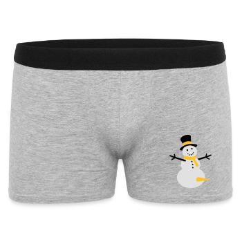 Ivresse de la neige - Boxer Homme - gris chiné - Devant