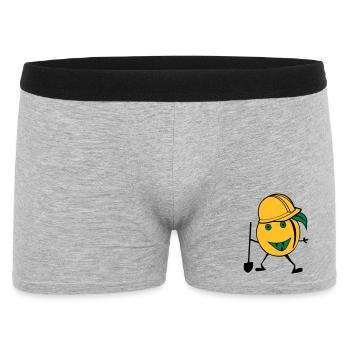 orange construction worker - Men's Boxer Shorts - heather grey - Front