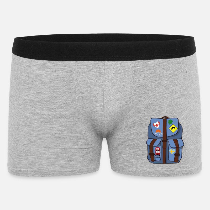 backpack - Men's Boxer Shorts - heather grey