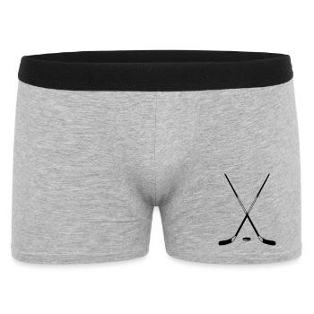 Eishockey - Männer Boxer Shorts - Grau meliert - Vorne