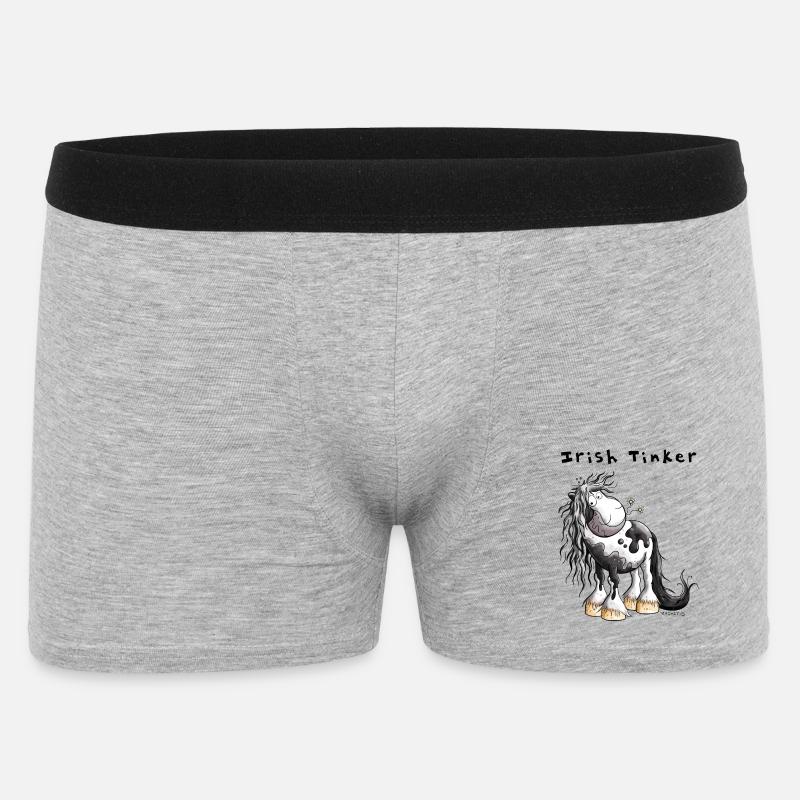 Süßer Irish Tinker - Männer Boxer Shorts - Grau meliert