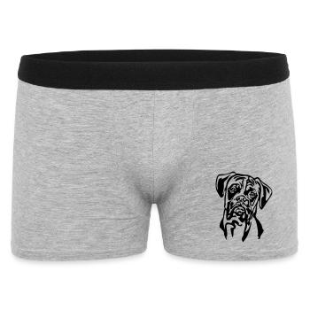 Boxer head - Men's Boxer Shorts - heather grey - Front