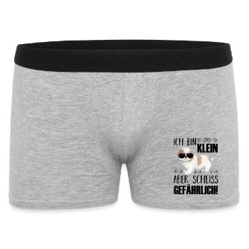Hund Hunde - Männer Boxer Shorts - Grau meliert - Vorne
