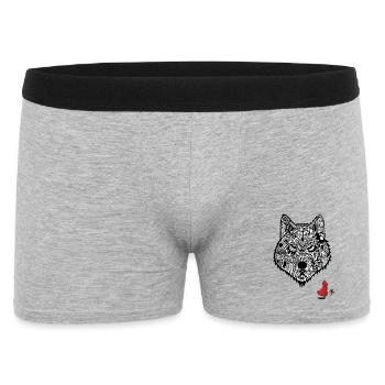 Rotkäppchens Wolf - Männer Boxer Shorts - Grau meliert - Vorne