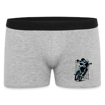 Vélo BMX | Piste de pompage BMX | Idée cadeau - Boxer Homme - gris chiné - Devant