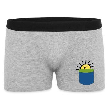 Soleil - Boxer Homme - gris chiné - Devant