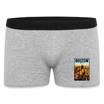 Paysage urbain de Boston - Boxer Homme - gris chiné - Devant