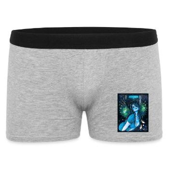 Neuer Engel - Männer Boxer Shorts - Grau meliert - Vorne