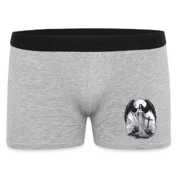 Dark Angel - Männer Boxer Shorts - Grau meliert - Vorne