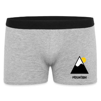NOËL. ANNEE. ANNIVERSAIRE. RETRAITE. PAPA. MAMAM. - Boxer Homme - gris chiné - Devant