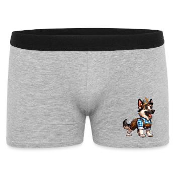 Bavarian Shepherd Dog - Men's Boxer Shorts - heather grey - Front