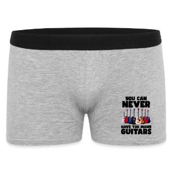 You can never have too many guitars # - Men's Boxer Shorts - heather grey - Front
