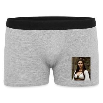 Keltiberische Frau - Männer Boxer Shorts - Grau meliert - Vorne
