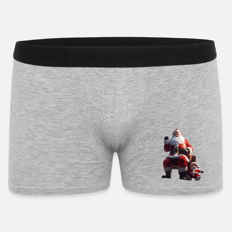 Weihnachten 2 - Männer Boxer Shorts - Grau meliert
