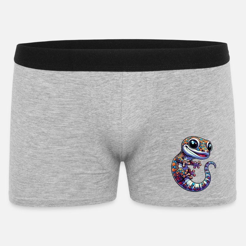 Gecko - Boxer Homme - gris chiné