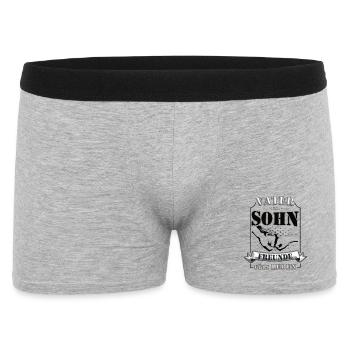 Père et fils – amis pour la vie - Boxer Homme - gris chiné - Devant