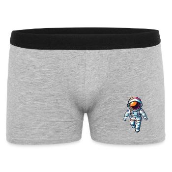 Colorful Cartoon Astronaut - Men's Boxer Shorts - heather grey - Front