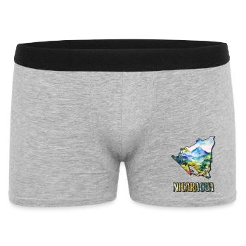Watercolor Map Nicaragua - Men's Boxer Shorts - heather grey - Front
