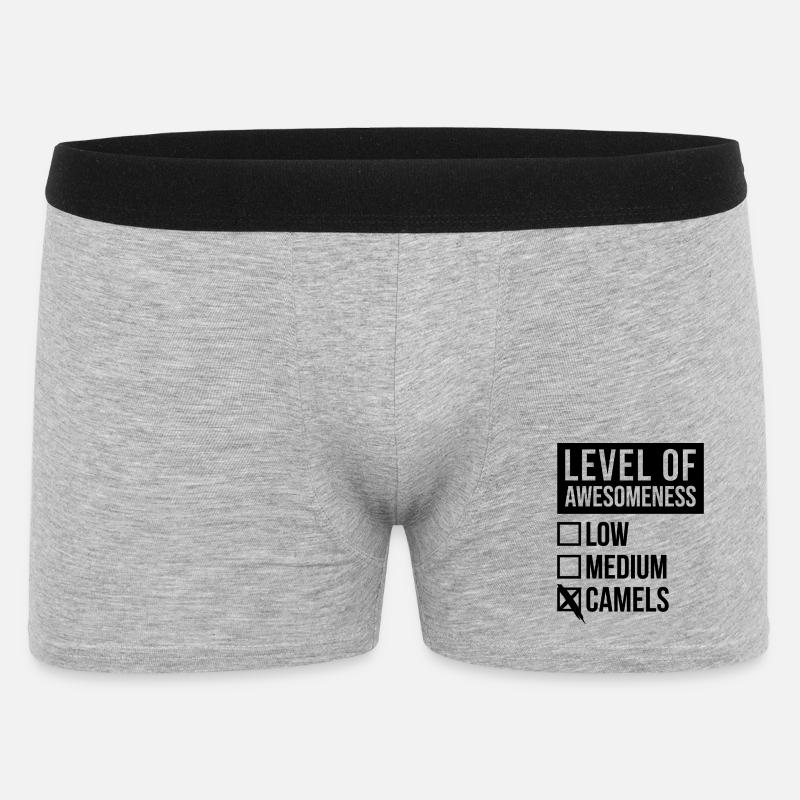 Kamel - Männer Boxer Shorts - Grau meliert