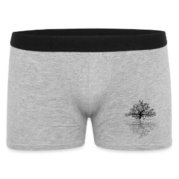 Arbre Réflexion Forêt Protection de la nature Amour en plein air - Boxer Homme - gris chiné - Devant