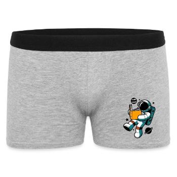 Lire astronaute : apprendre en apesanteur - Boxer Homme - gris chiné - Devant
