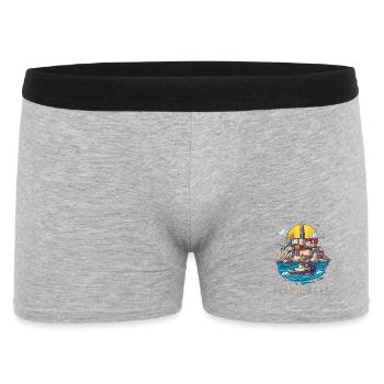 Marseille - Ville au Cœur de la Méditerranée - Boxer Homme - gris chiné - Devant