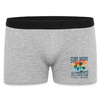 Surf mode activated - Men's Boxer Shorts - heather grey - Front