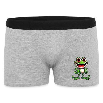 Frog - Men's Boxer Shorts - heather grey - Front