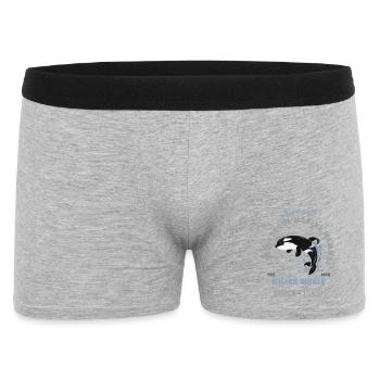 orca animal marine mammal - killer whale - Men's Boxer Shorts - heather grey - Front