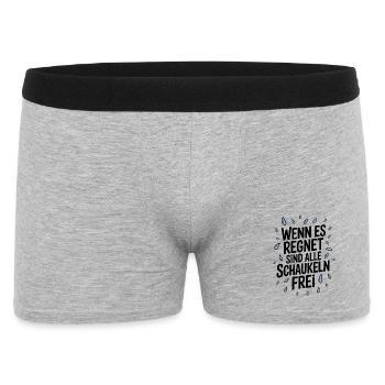 When it rains, all swings are free - Men's Boxer Shorts - heather grey - Front