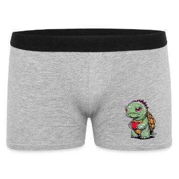 Turtle with heart - Men's Boxer Shorts - heather grey - Front